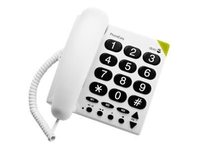 DORO PhoneEasy 311c - Telefon med ledning - hvit Hvit