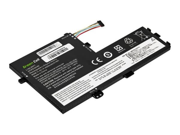 Green Cell - Batteri til bærbar PC (tilsvarer: Lenovo L18C3PF7, Lenovo L18M3PF7) - litiumpolymer - 3-cellers - 4500 mAh
