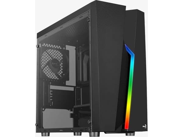 Aerocool Bolt Mini, Mini Tower, PC, Musta, mikro ATX, Mini-ATX, ABS-synteettinen, Akryyli, SPCC, Pelaaminen musta