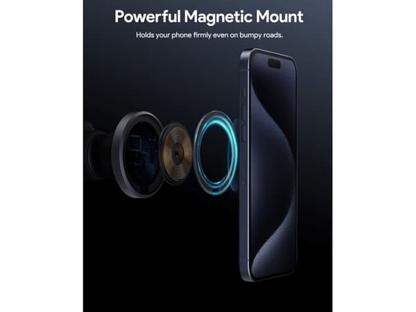 AUKEY MagFusion Dash Phone Mount, Svart, Termoplastisk polyuretan (TPU)