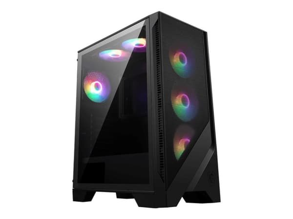 MSI MAG FORGE 120A AIRFLOW - Mid tower - ATX - sidepanel med vindu (herdet glass) - ingen strømforsyning (ATX) - USB/lyd