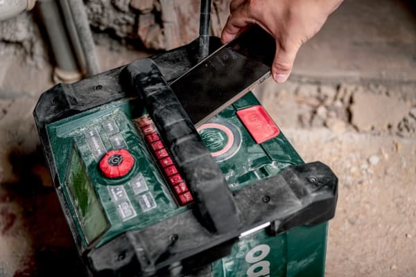 Metabo RC 12-18, Arbetsplats, Analog och digital, DAB+, FM, 87,5 - 108 MHz, 174,928 - 239,2 MHz, 174 - 240 MHz