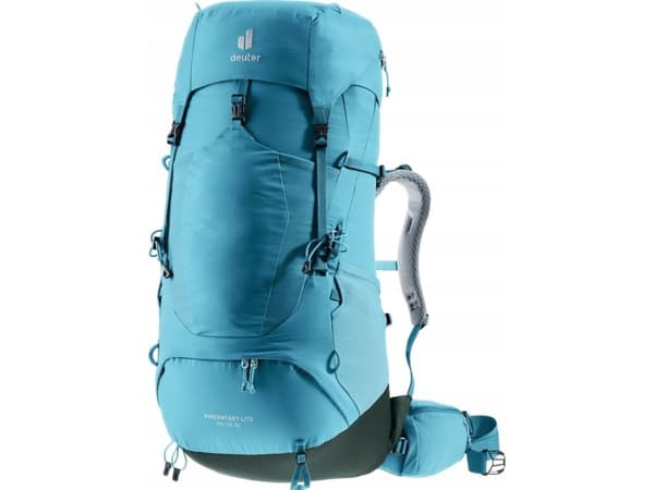 Deuter Aircontact Lite 45 + 10 SL, Innvendig ramme, Topp, Turgåing, Blå, Unisex, Polyamid, Polyester