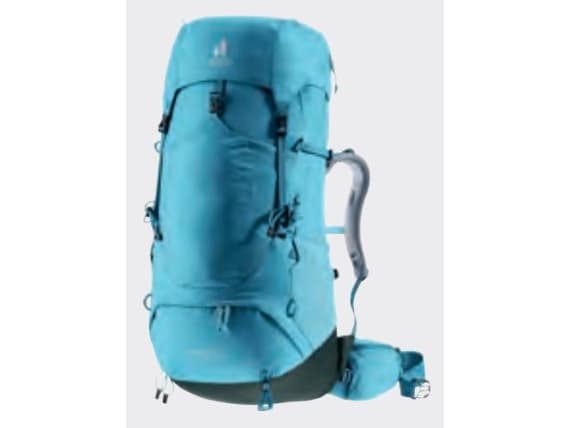 Deuter Aircontact Lite 45 + 10 SL, Innvendig ramme, Topp, Turgåing, Blå, Unisex, Polyamid, Polyester