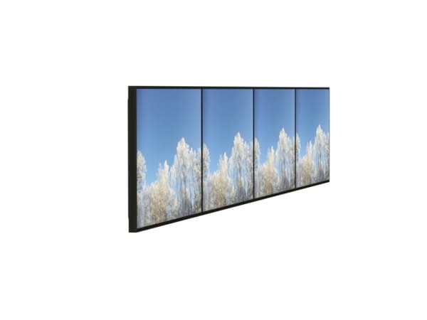 HI-ND Videorow - Monteringssats - för 4x1 videovägg - stående - skärmstorlek: 43" - väggmonterbar