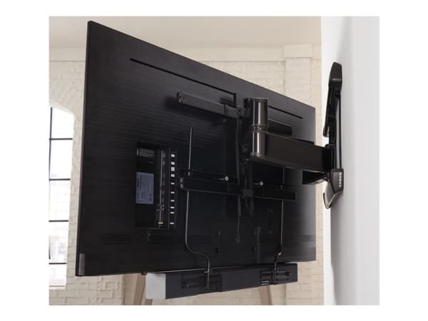 Sanus SASB1-B1 - Monteringssats (horisontell konsol, 2 armar, nedre fäste) - för soundbar - universal, depth adjustable - svart - skärmstorlek: 32"-9