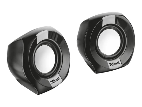 Trust Polo, 2.0 channels, 4 W, Universal, Black, 8 W, Acrylonitrile butadiene styrene (ABS)