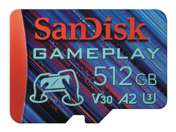 SanDisk GamePlay - Flash-minneskort - 512 GB - A2 / Video Class V30 / UHS-I U3 - mikroSDXC UHS-I