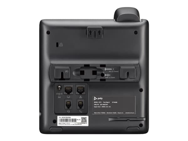Poly Edge B20 - VoIP-telefon med nummerpresentation/samtal väntar - 5-vägs samtalsförmåg - SIP, SDP - 8 linjer - svart