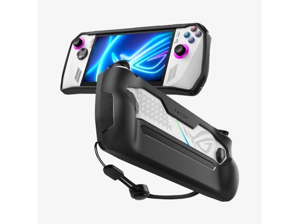 Spigen Rugged Armor, Suojus, ASUS, Musta, Termoplastinen polyuretaani (TPU), Pudotuksenkestävä, Naarmuuntumaton, 119 mm