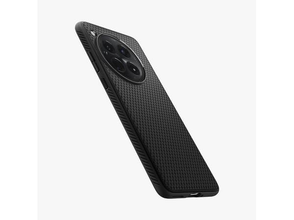 Spigen OnePlus 12 Liquid Air Matte Black, Cover, OnePlus, 12, 17.3 cm (6.82"), Black