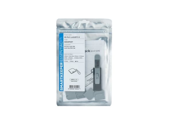 Smartkeeper SD04PKGY, Portblockerare, SD card, Grå, Plast, 1 styck, Polypåse