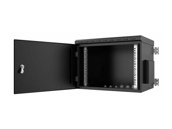 Lanview by Logon - Rack skåp - 60 x 45 - väggmontering - svart, RAL 9005 - 7U - 19"