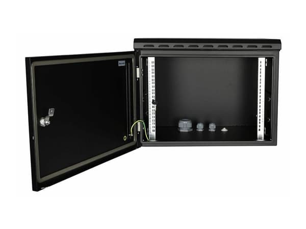 Lanview by Logon - Rack skåp - 60 x 45 - väggmontering - svart, RAL 9005 - 7U - 19"
