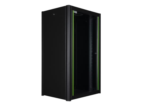 Lanview by Logon - Rack skåp - 60 x 56, pro - väggmontering - svart, RAL 9005 - 20U - 19"