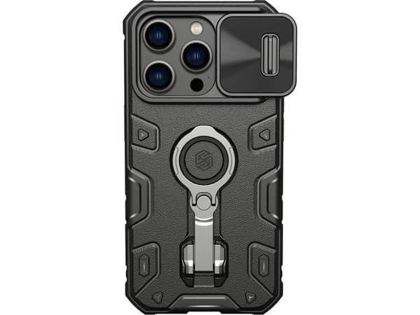 Nillkin CamShield Armor Pro-deksel til iPhone 14 Pro (svart)