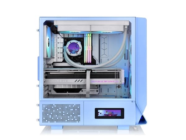 Thermaltake Ceres 330 TG ARGB - Mid tower - utvidet ATX (E-ATX) - sidepanel med vindu (herdet glass) - ingen strømforsyning (PS/2) - hydrangea blue -