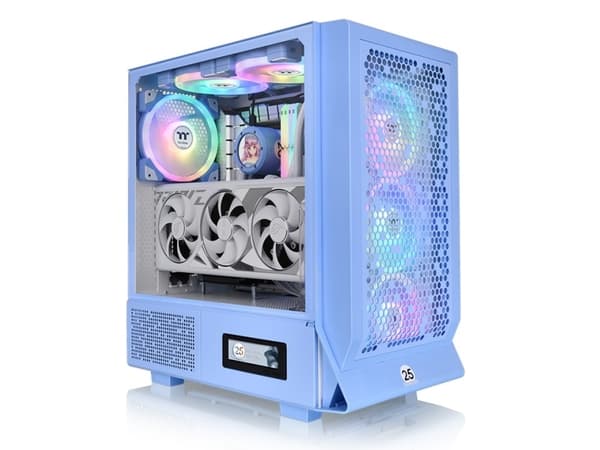 Thermaltake Ceres 330 TG ARGB - Mid tower - utvidet ATX (E-ATX) - sidepanel med vindu (herdet glass) - ingen strømforsyning (PS/2) - hydrangea blue -