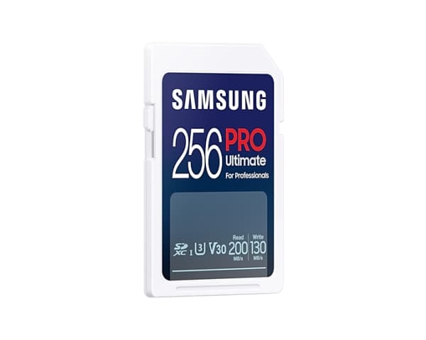 Samsung PRO Ultimate MB-SY256SB - Flash-minneskort - 256 GB - Video Class V30 / UHS-I U3 - SDXC UHS-I - vit