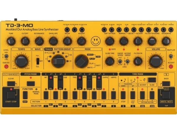 Behringer TD-3-SB, Analog synthesizer, Guld, DC, 9 V, 305 mm, 165 mm