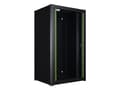 Miniatyrbild 3 av 5: Lanview by Logon - Rack skåp - 60 x 45 - väggmontering - svart, RAL 9005 - 20U - 19"