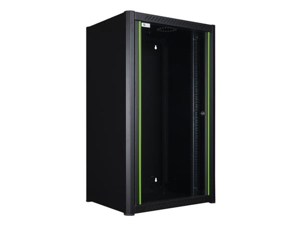 Lanview by Logon - Rack skåp - 60 x 45 - väggmontering - svart, RAL 9005 - 20U - 19"