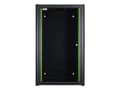 Miniatyrbild 5 av 5: Lanview by Logon - Rack skåp - 60 x 45 - väggmontering - svart, RAL 9005 - 20U - 19"