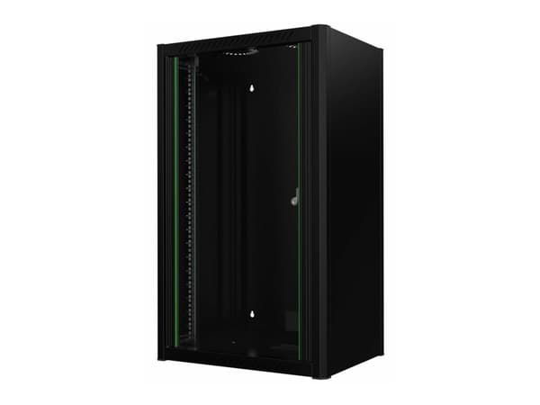 Lanview by Logon - Rack skåp - 60 x 45 - väggmontering - svart, RAL 9005 - 20U - 19"