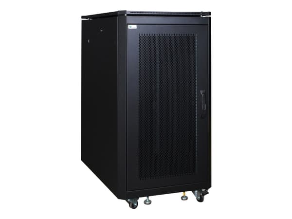 Lanview by Logon Server Line - Rack skåp - 600 x 1000 mm - fristående - svart, RAL 9005 - 20U - 19"