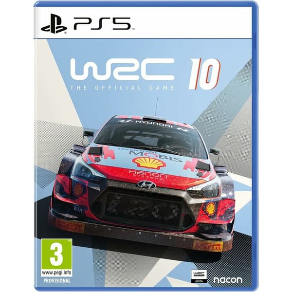 Spelkonsol PlayStation 5 med Nacon WRC 10 - Njut av spelupplevelsen med den senaste PlayStation-konsolen och populära spelet WRC 10.