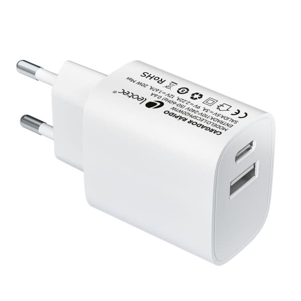 Vægoplader LEOTEC LECSPH20W2W Hvid 20 W Hvid