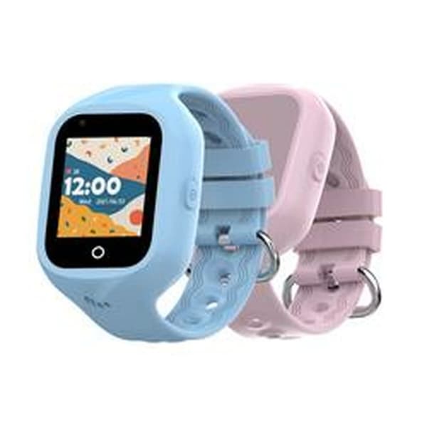 Barn Smartwatch Celly KIDSWATCH4G - 4G GPS, SOS-knapp, kamera, stegräknare, röstmeddelanden, SIM-kort, svart, vattentät.