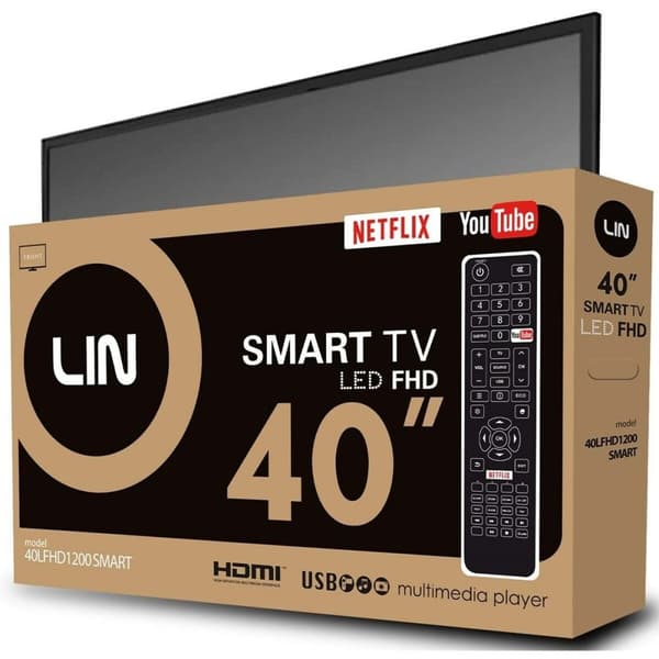 Smart TV Lin 40LFHD1200 Full HD 40 LED - Højtopløsnings 40-tommers LED-TV med Lin 40LFHD1200 Full HD. Oplev enestående billedkvalitet.