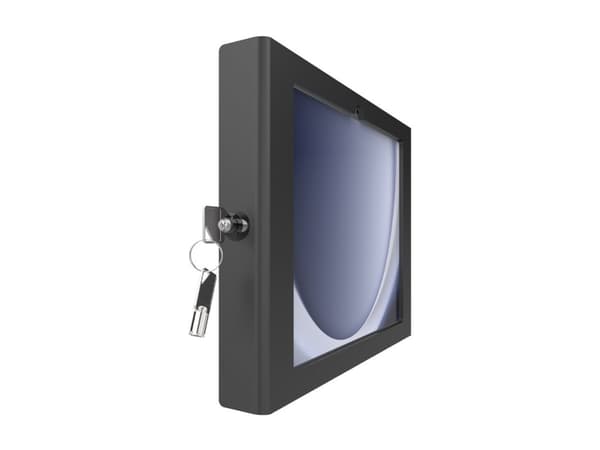 Compulocks Galaxy Tab A9+ Apex Enclosure Wall Mount - Innhegning - for nettbrett - låsbar - høyverdig aluminium - svart - skjermstørrelse: 11" - vegg