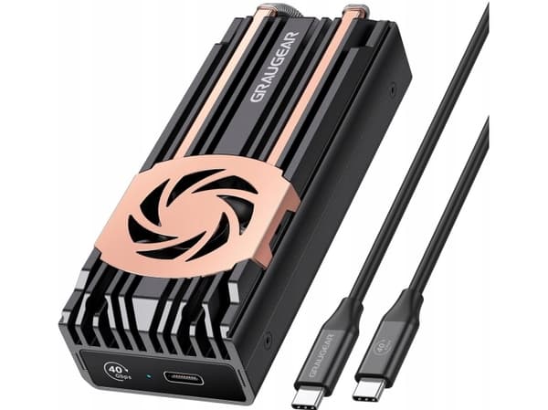 Graugear External USB 4.0 aluminiumsdeksel med vifte