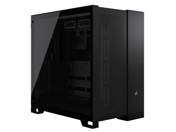 CORSAIR 6500D AIRFLOW - Mid tower - ATX - genomskinlig sidopanel (härdat glas) - ingen strömförsörjning (ATX) - svart - USB/ljud