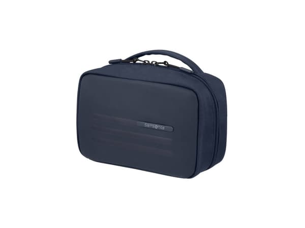 Samsonite Stackd Toilet Kit, Toalettveske, Polyuretan (PU), Resirkulert polyetylentereftalat (rPET), Blå, Monokromatisk, Glidelås, 220 mm