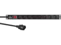 Pikkukuva 5 / 5: Lanview LVR-2MSCH-SW-C13-8, Basic, 1U, Single-phase, Horizontal, Black, 8 AC outlet(s)