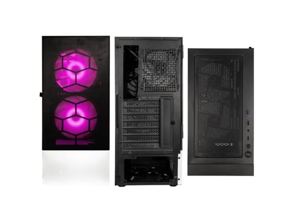 Kolink OBSERVATORY MX, Midi Tower, PC, Svart, Vit, ATX, micro ATX, Mini-ITX, Stål, Härdat glas, Spela