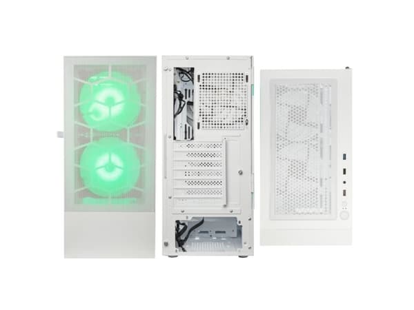Kolink OBSERVATORY MX, Midi Tower, PC, Vit, ATX, micro ATX, Mini-ITX, Stål, Härdat glas, Spela