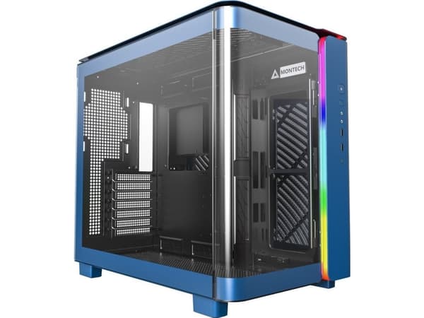 Montech KING 95 Midi-Tower, Tempered Glass, ARGB - Berlin Blue Blå