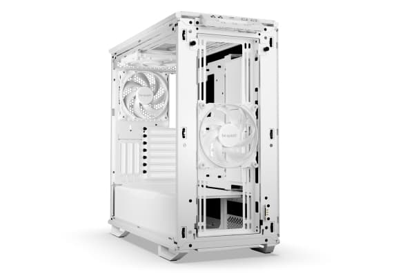 be quiet! Dark Base 701 - Midi-torn - utökad ATX - genomskinlig sidopanel (härdat glas) - ingen strömförsörjning (ATX / PS/2) - vit - USB/ljud