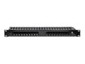 Pikkukuva 4 / 5: Organizer Qoltec Stalowy organizer kabli do szaf RACK 19" 24 porty 1U - czarny
