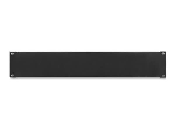 Qoltec - Rackblankningspanel - solid stål - svart - 2U - 19"