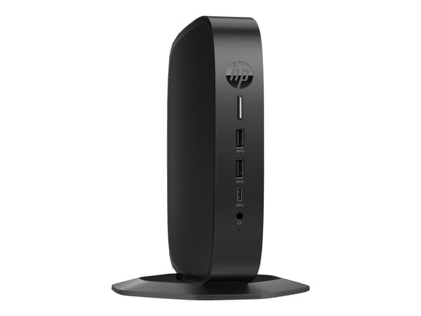 HP Elite t655 - Tunn klient - SFF 1 x Ryzen Embedded R2314 / upp till 3.5 GHz - RAM 8 GB - flash 32 GB - eMMC - Radeon Graphics - Gigabit Ethernet, B