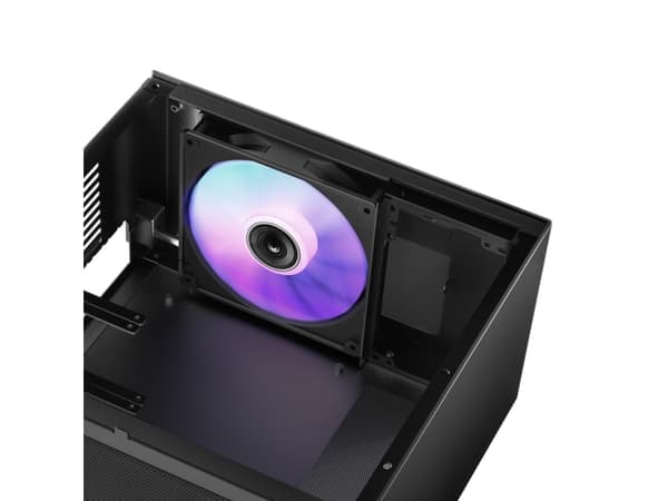 Jonsbo T8 PLUS, Mini Tower, PC, Svart, Mini-ITX, Gjuten aluminium, Stål, Härdat glas, Spela