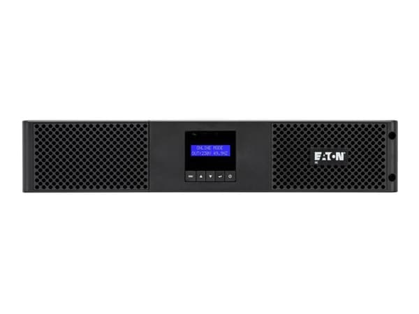 Eaton 9E - UPS (rackmonterbar/ekstern) - AC 200/220/230/240 V - 1800 watt - 2000 VA - enkeltfase - 6 x batteri - blysyre - 7 Ah - RS-232, USB - utgan Sort