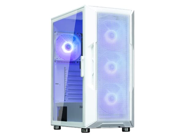 Zalman i3 NEO - (härdat glas) - ingen strömförsörjning - USB/ljud Vit