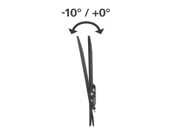 Hama 00220810, 165,1 cm (65"), 100 x 100 mm, 400 x 400 mm, -12 - 0°, teräs, musta