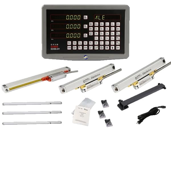 Digitalt display, metal kasse, 3 akser, Pakke 4 Package 4